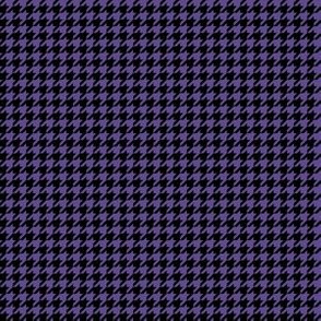 Quarter Inch Ultra Violet Purple and Black Houndstooth Check