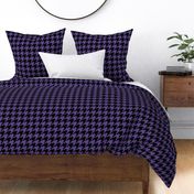 Two Inch Ultra Violet Purple and Black Houndstooth Check