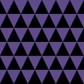 One Inch Ultra Violet Purple and Black Triangles