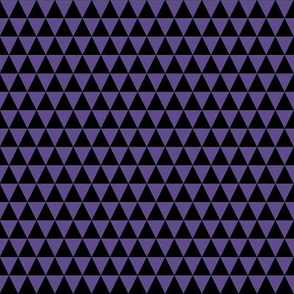 Half Inch Ultra Violet Purple and Black Triangles