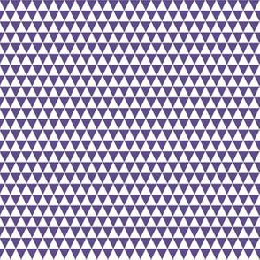 Quarter Inch Ultra Violet Purple and White Triangles