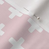 White Cross Baby Pink