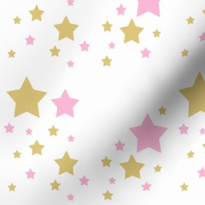 Pink Gold Star Girl Nursery 