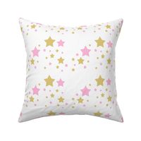Pink Gold Star Girl Nursery 