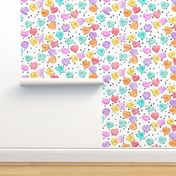 (jumbo scale) valentines day heart candy - conversation hearts  on spots 