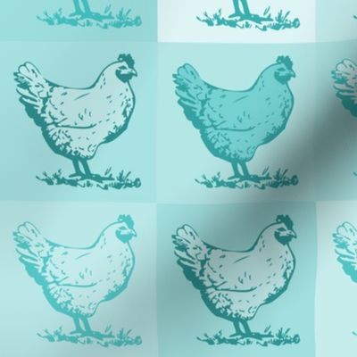 Pop Chickens - Teal