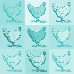 Pop Chickens - Teal