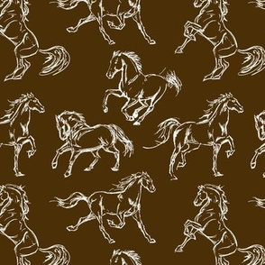 Horse Sketches // Brown