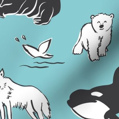 North polar animal fun 