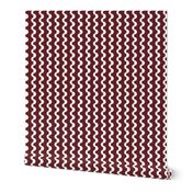 Red Wine Maroon and White Ric Rac _ Miss Chiff Designs
