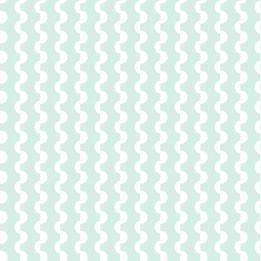 Mint Green and White Ric Rac _ Miss Chiff Designs