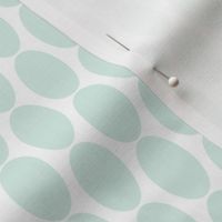 Mint Green Oval Polka Dots || Home Decor Large scale