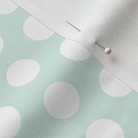 16-23H Mint Green White Polka Dot Large || retro christmas _ Miss CHiff Designs 
