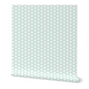 16-23H Mint Green White Polka Dot Large || retro christmas _ Miss CHiff Designs 