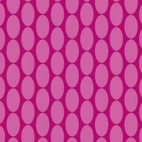 16-23F Hot Pink Magenta Rose Large scale Oval polka dot || Retro Christmas Miss Chiff Designs 