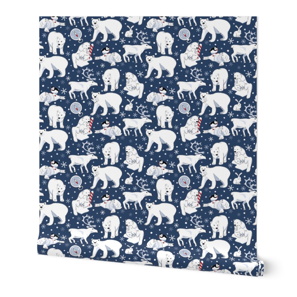 Arctic Animals blue