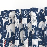 Arctic Animals blue