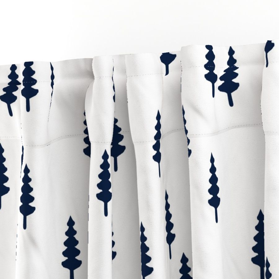 forest - navy on white