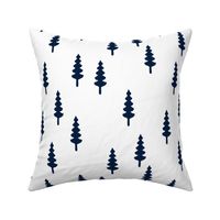 forest - navy on white