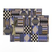 African Kente Cloth - Contemporary Blue - Design 7075831