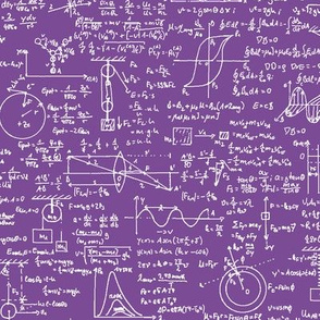 Physics Equations on Purple // Large