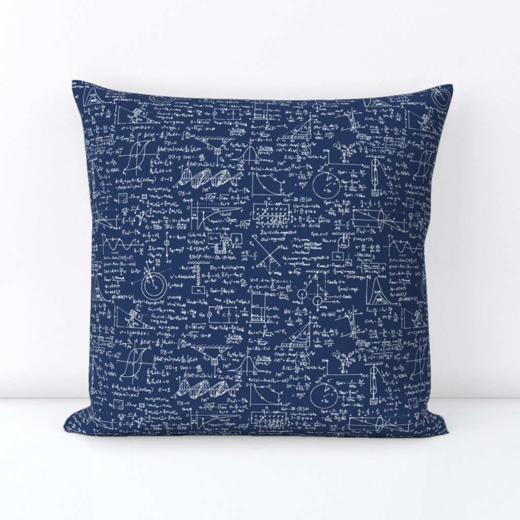 Physics Equations on Navy // Large