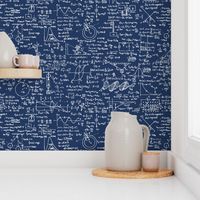 Physics Equations on Navy // Large