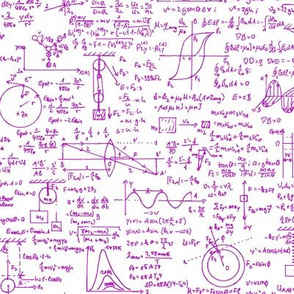Pink Physics Equations // Large