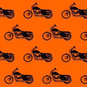 2.5" Motorcycles on Orange