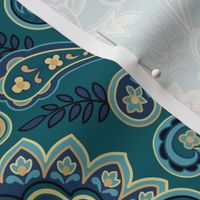 Regal Paisley Teal