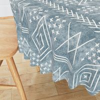 (large scale) vintage moroccan - dusty blue