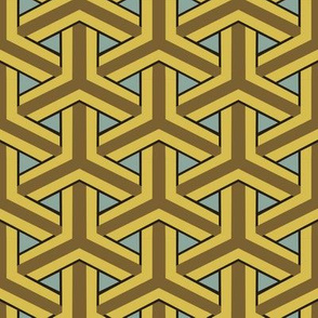 Bamboo Weave Large - Gold