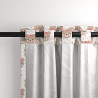 bears with bows - red and white