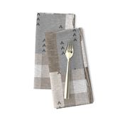 Rustic Buck Wholecloth Quilt - Soft Brown And Grey