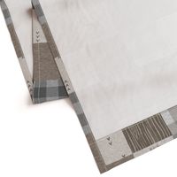 Rustic Buck Wholecloth Quilt - Soft Brown And Grey