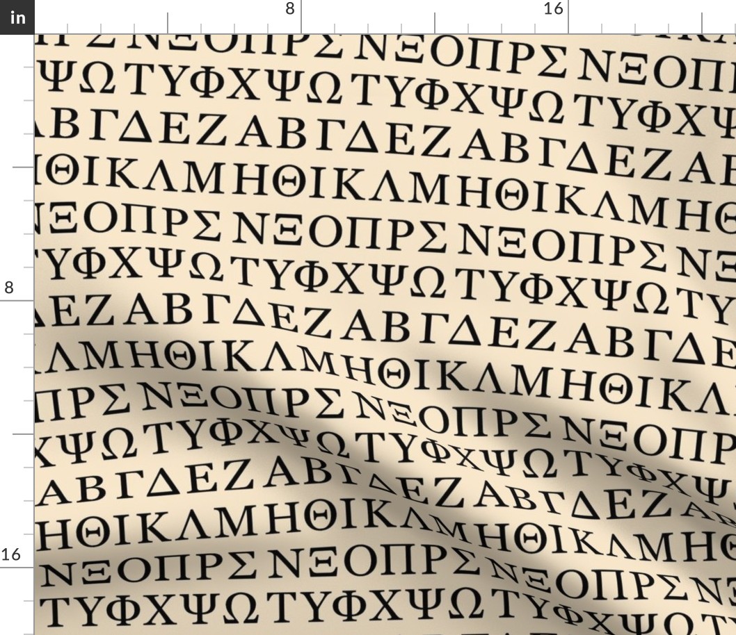 Greek Letters // Tan