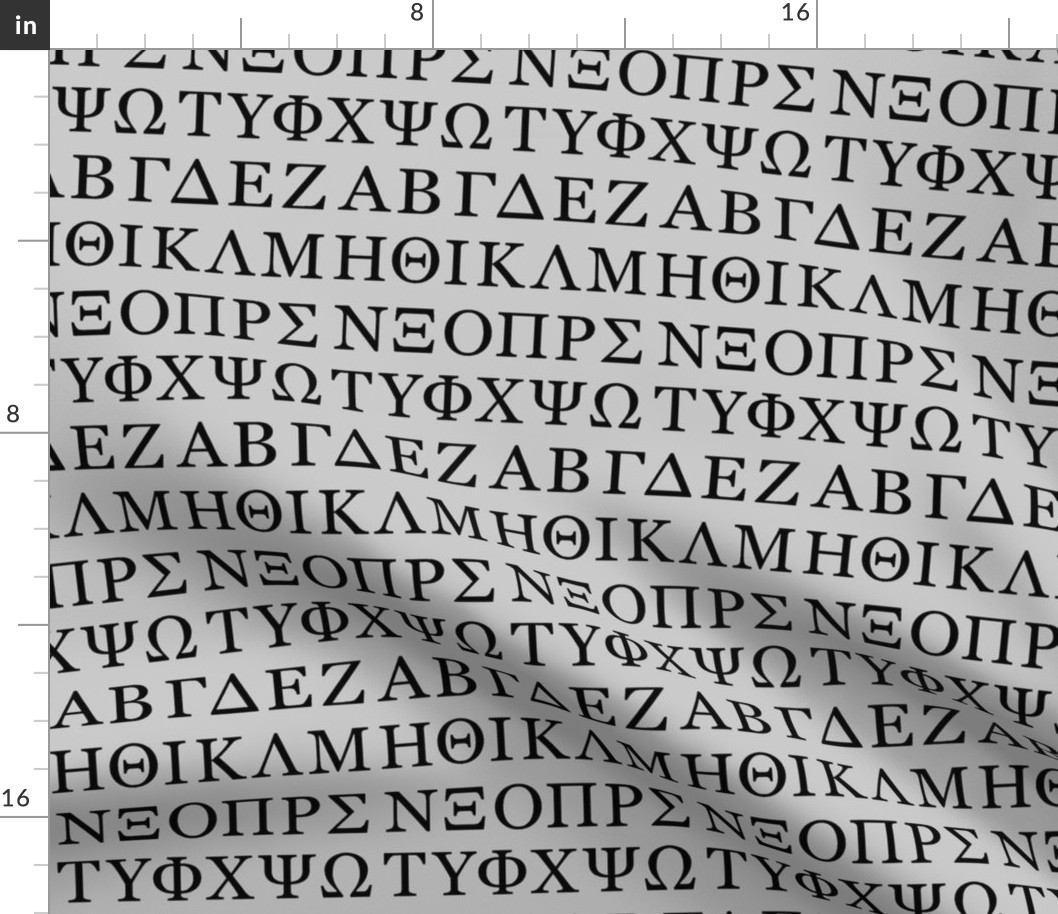 Greek Letters // Silver