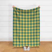 Golden Sea Serpent Ripple Plaid