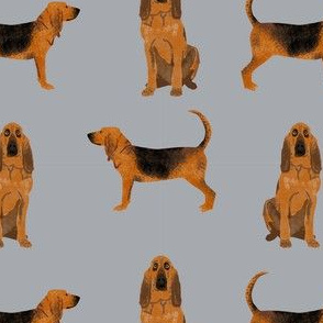 bloodhound dog breed fabric dog lover pet friendly grey