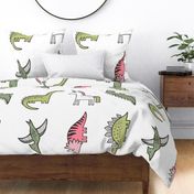 Custom Dinosaurs & Unicorn Pillow Plush Plushie Softie Cut & Sew