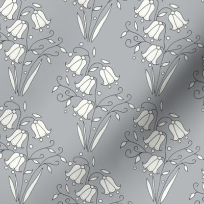 Bluebell Floral, Grey