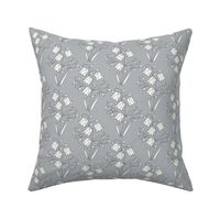 Bluebell Floral, Grey