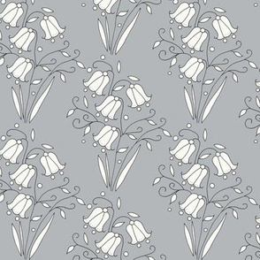 Bluebell Floral, Grey