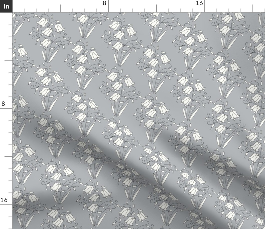 Bluebell Floral, Grey