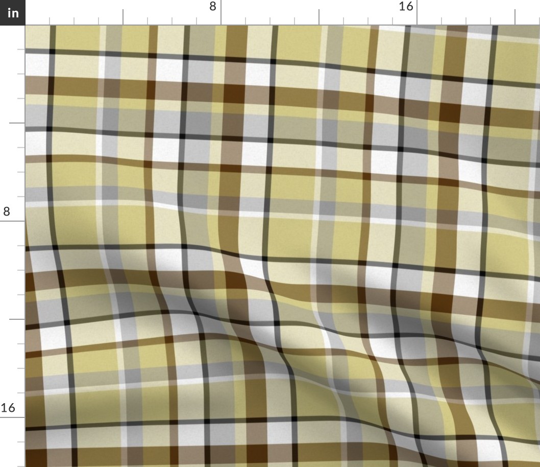 Meteorite Plaid, Vintage Gold