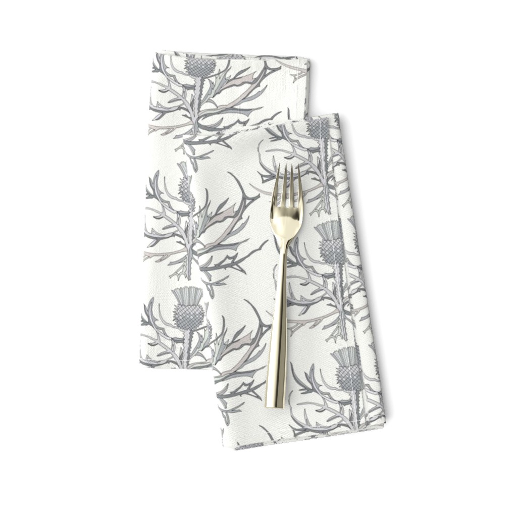 Scottish Garden Thistle, Cream  Grey