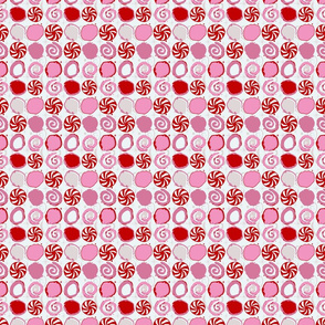 peppermint candy // winter giftwrap xmas holiday christmas fabric -ch