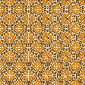 Egyptian Flowers-Orange