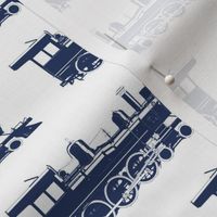 Navy Blue Steam Engines // Large