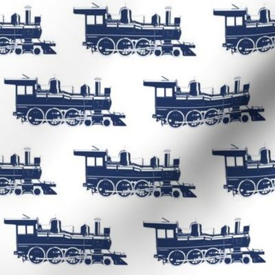 Navy Blue Steam Engines // Large